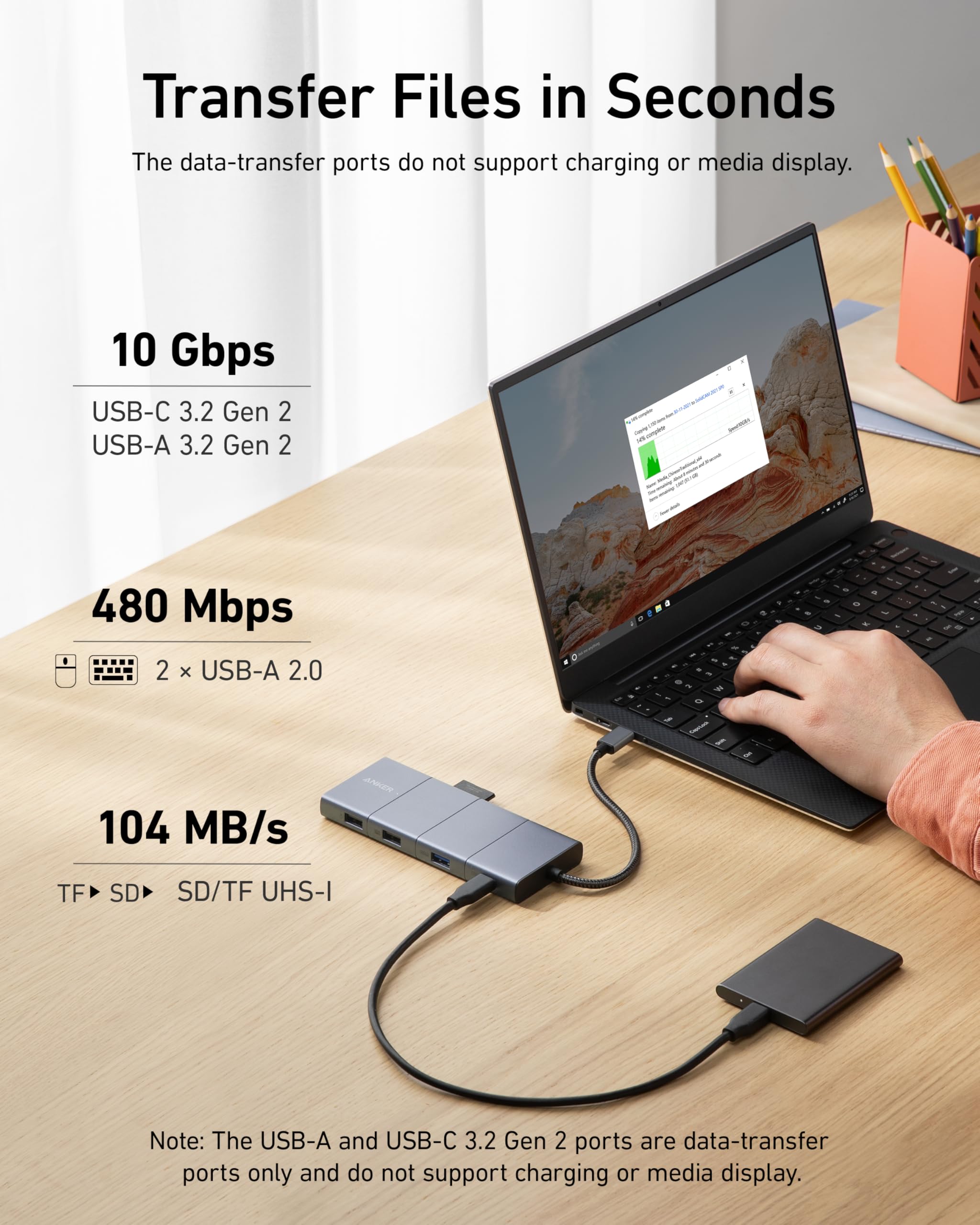 Anker 565 USB-C Hub – 11-in-1 with Dual Display, 100W Charging