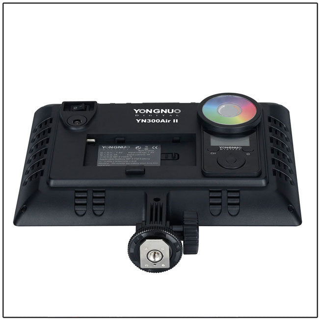 Flipstylez LLC RGB LED outdoor fill light for photography, featuring full color options and adjustable brightness.