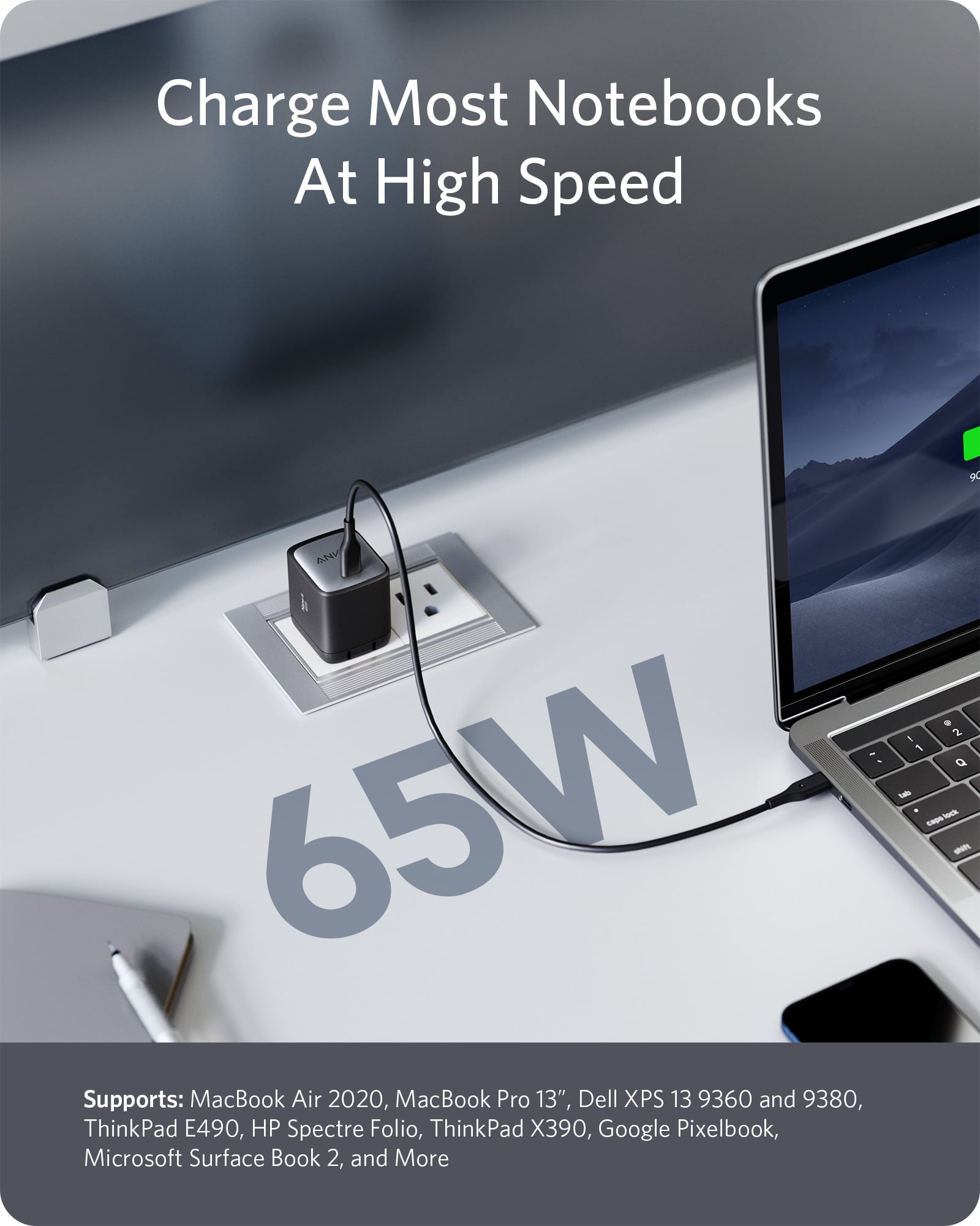 Anker 715 Nano II 65W GaN Charger – Compact, Fast, One-Charger-for-Everything