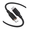 Anker 643 USB-C to USB-C silicone charging cable with 100W fast charging and 25,000 bend rating, black and flexible design