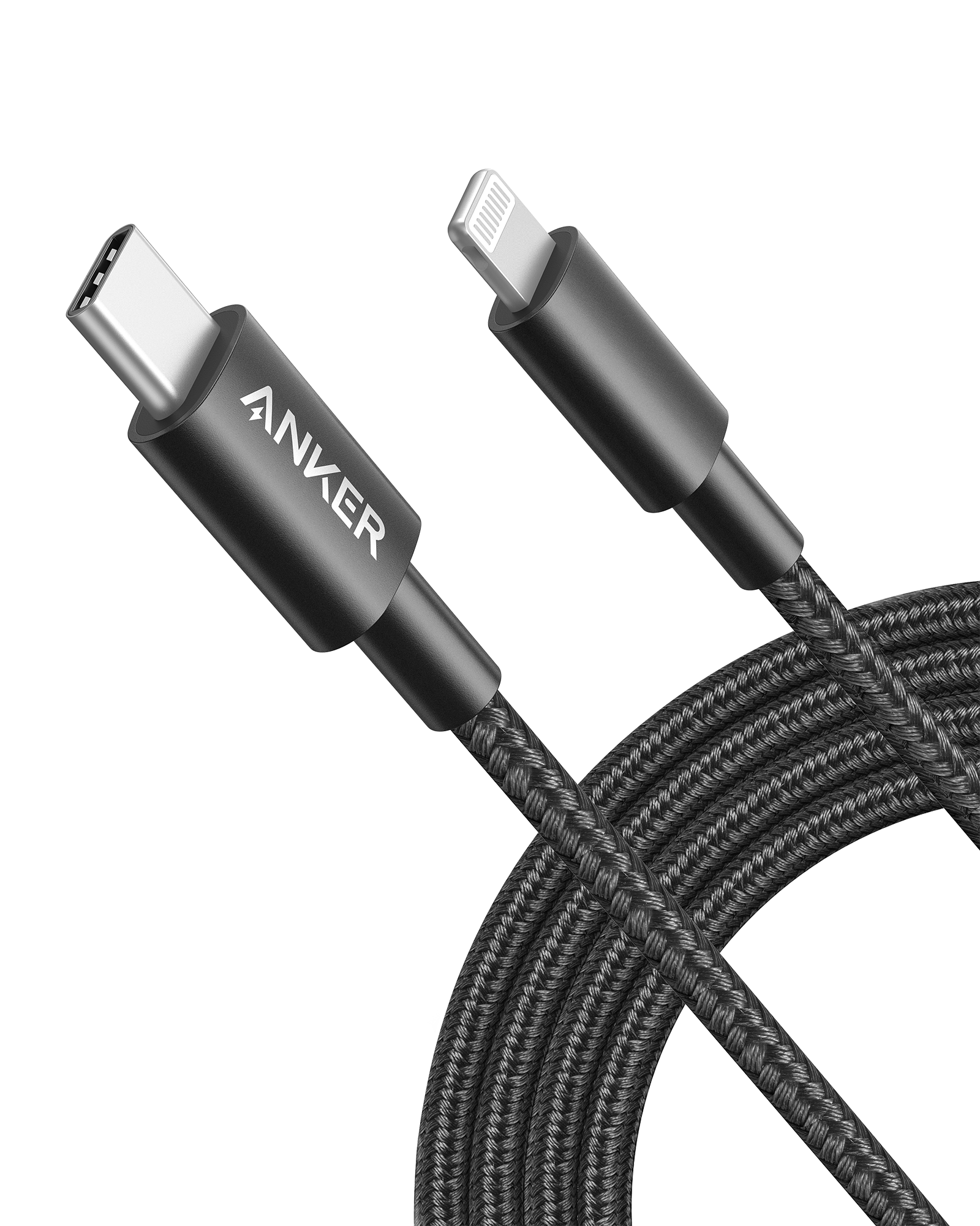 Anker 331 USB-C to Lightning Cable – MFi Certified, Nylon Braided, Lifetime Warranty