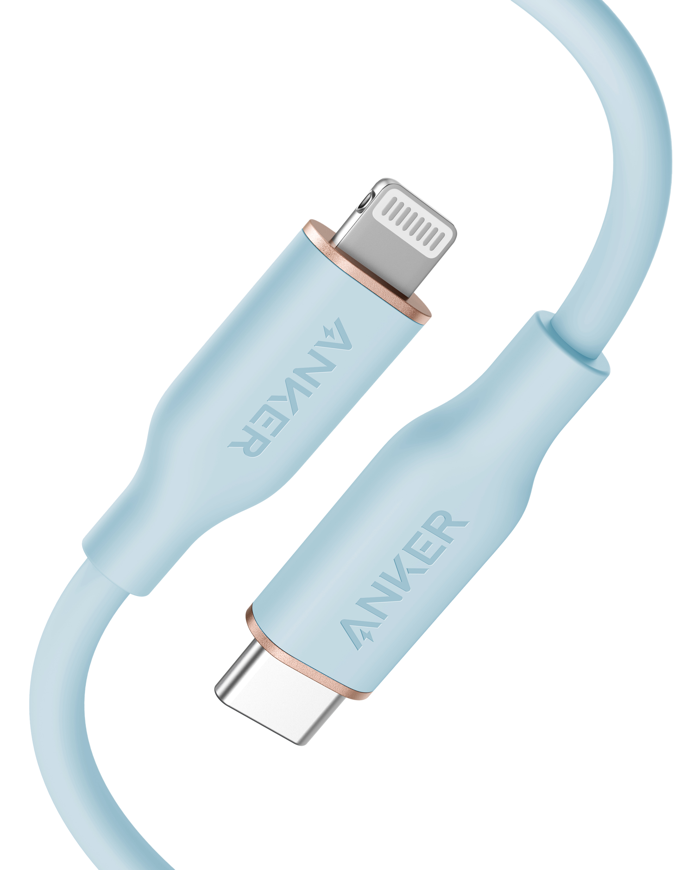 Anker 641 USB-C to Lightning Silicone Cable – MFi Certified, 25K-Bend Rated - Everyday Creator Co.