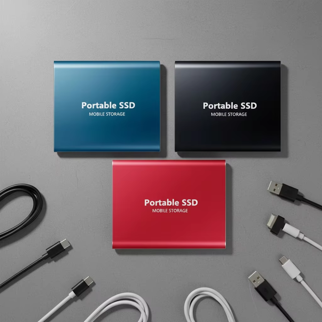 2TB Portable External SSD – USB 3.1 & USB-C, High-Speed Storage for Creators