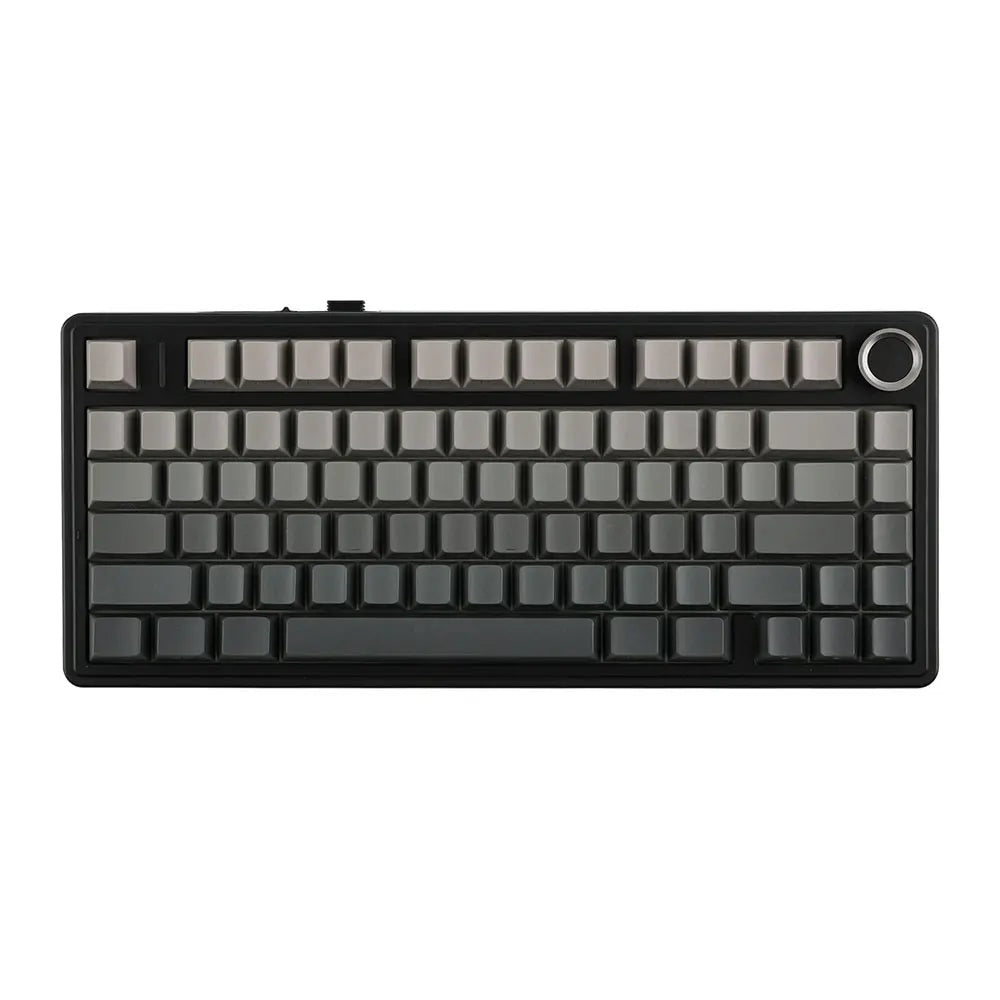 F75 Pro gasket-mounted wireless gaming mechanical keyboard with RGB backlit keys and compact design.
