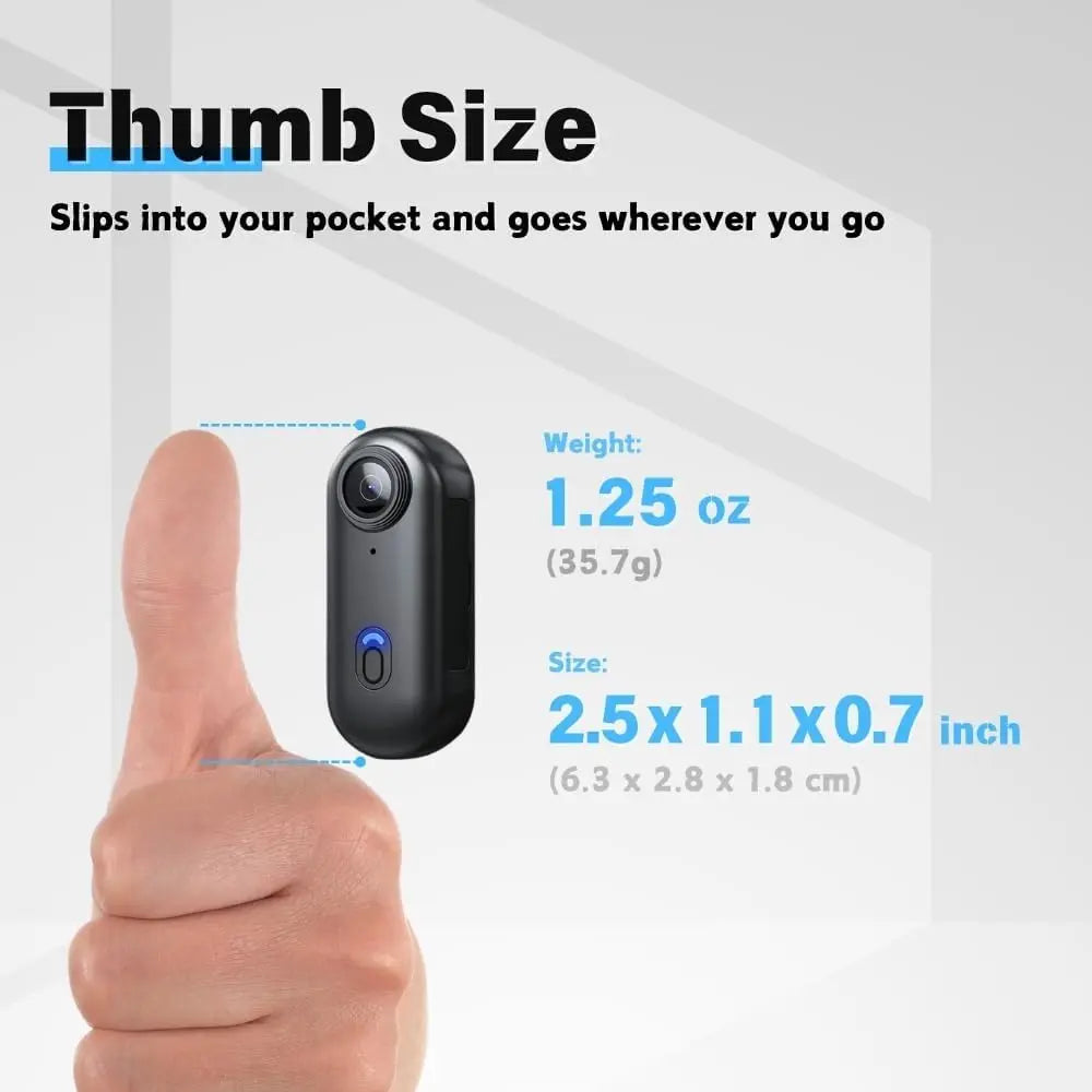 4K Mini Body Camera with WiFi – Magnetic Mount, 150-Min Battery