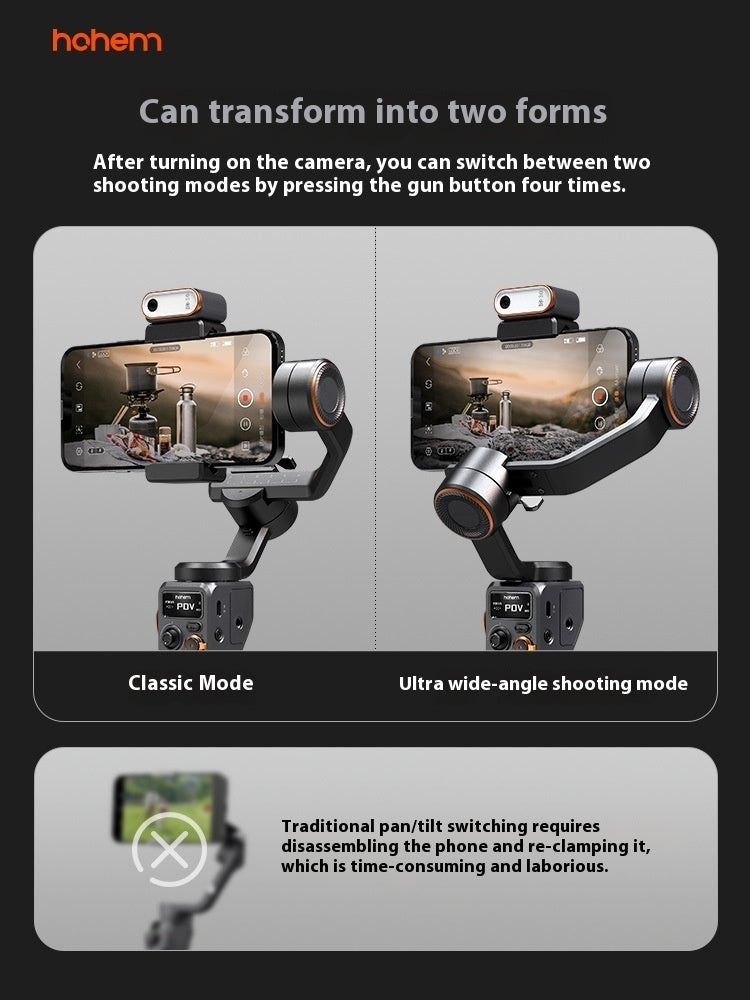 Vast AI Phone Gimbal Stabilizer with Face Tracking – 18-Hour Battery